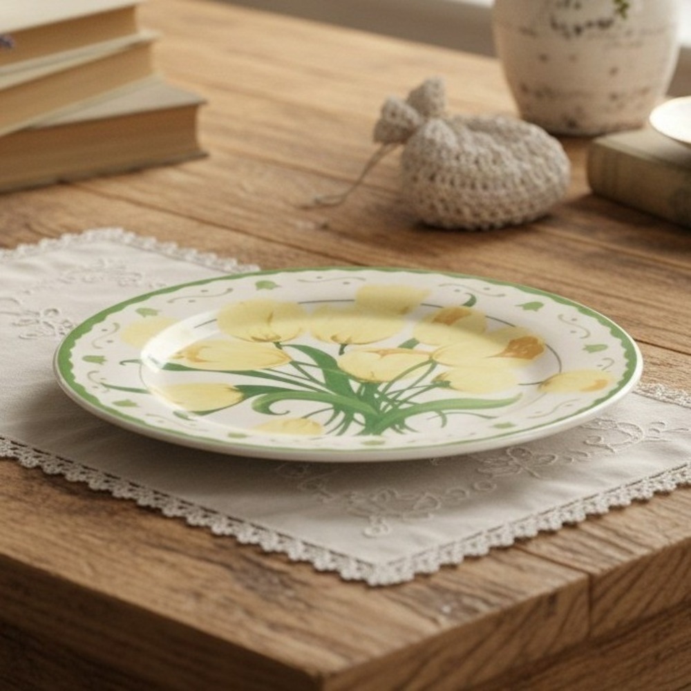 Vintage I. Godinger & Co Tulip Appetizer Salad Plate